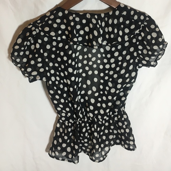 Polkadot Ruffled Blouse - Picture 7 of 7